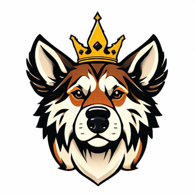 Logo featuring Dog with Sarim on his Crown