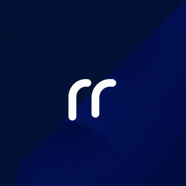 Logo featuring r
