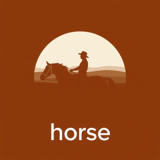 Logo featuring a man riding a horse , "horse"
