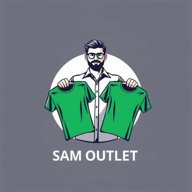 Logo featuring A pakistani guy holding Tshirts