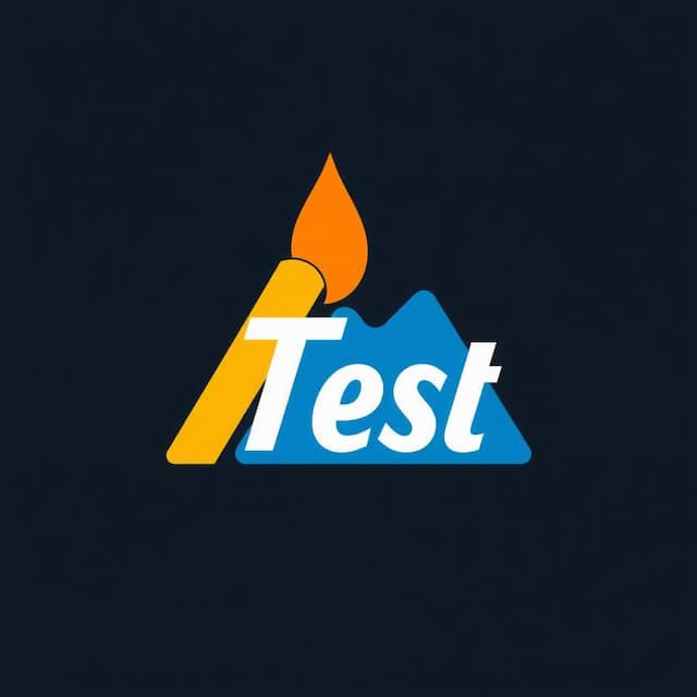 Logo featuring test